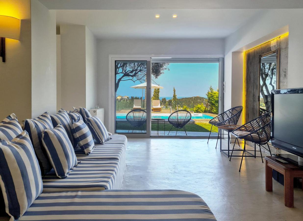 Villa Casa Azul With Private Pool Ayios Nikitas Ngoại thất bức ảnh